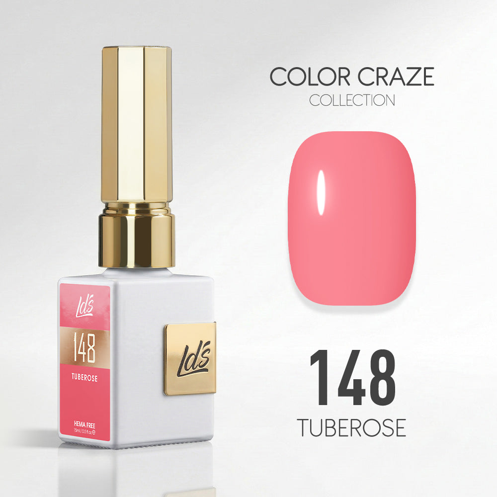 LDS Color Craze Gel Nail Polish - 148 Tuberose - 0.5oz