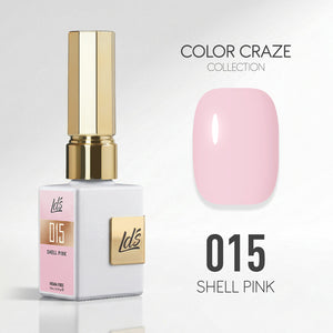 LDS Color Craze Gel Nail Polish - 015 Shell Pink - 0.5oz