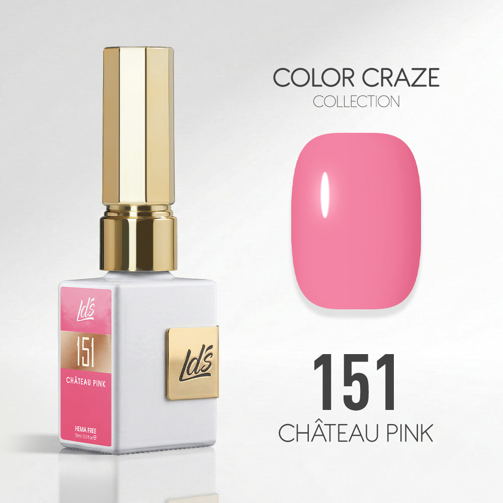 LDS Color Craze Gel Nail Polish - 151 Château Pink - 0.5oz