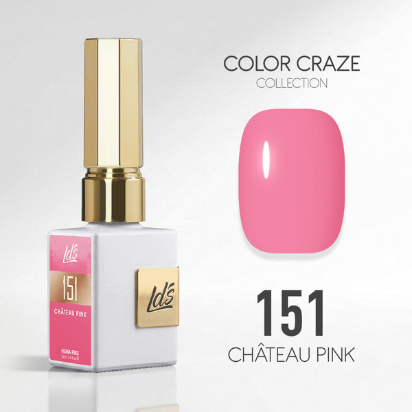 LDS Color Craze Gel Nail Polish - 151 Château Pink - 0.5oz