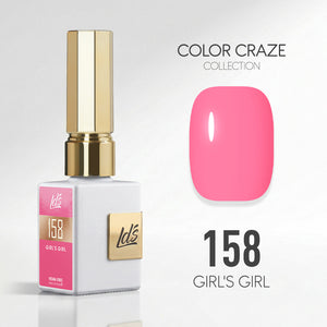 LDS Color Craze Gel Nail Polish - 158 Girl's Girl - 0.5oz