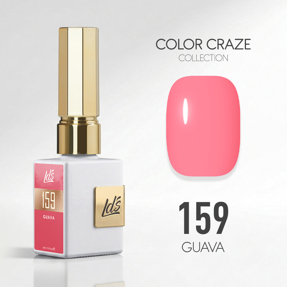 LDS Color Craze Gel Nail Polish - 159 Guava - 0.5oz