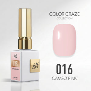 LDS Color Craze Gel Nail Polish - 016 Cameo Pink - 0.5oz