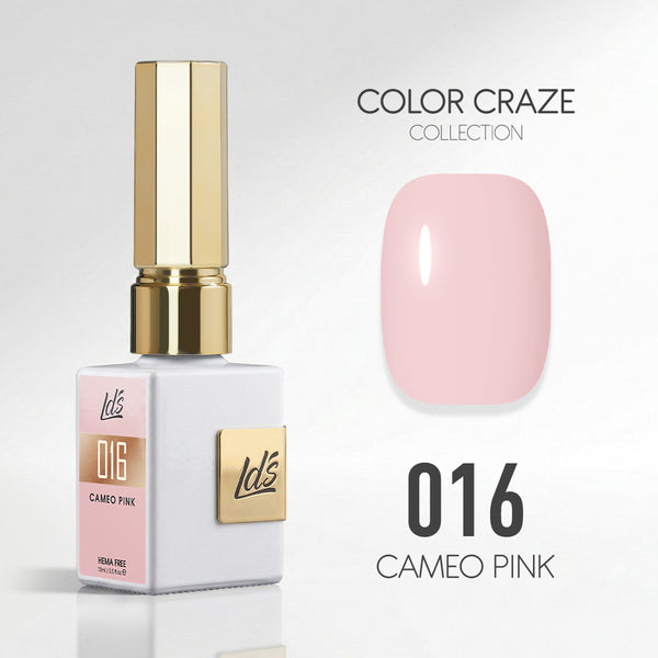 LDS Color Craze Gel Nail Polish - 016 Cameo Pink - 0.5oz