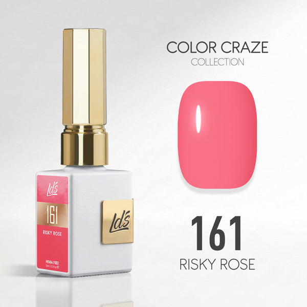 LDS Color Craze Gel Nail Polish - 161 Risky Rose - 0.5oz