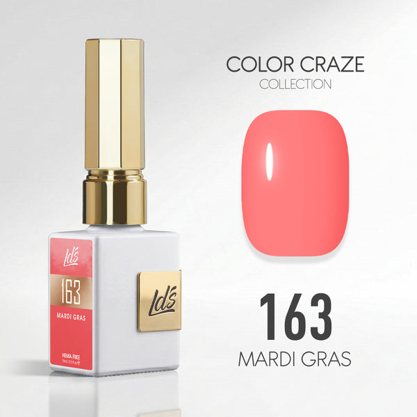 LDS Color Craze Gel Nail Polish - 163 Mardi Gras - 0.5oz