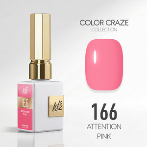 LDS Color Craze Gel Nail Polish - 166 Attention Pink - 0.5oz