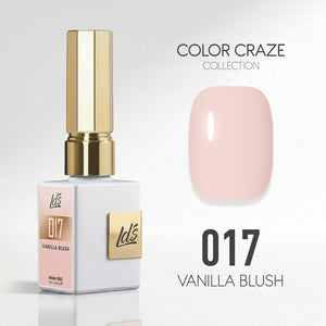 LDS Color Craze Gel Nail Polish - 017 Vanilla Blush - 0.5oz