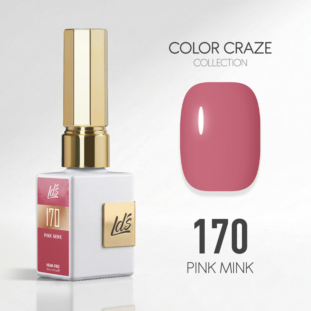 LDS Color Craze Gel Nail Polish - 170 Pink Mink - 0.5oz