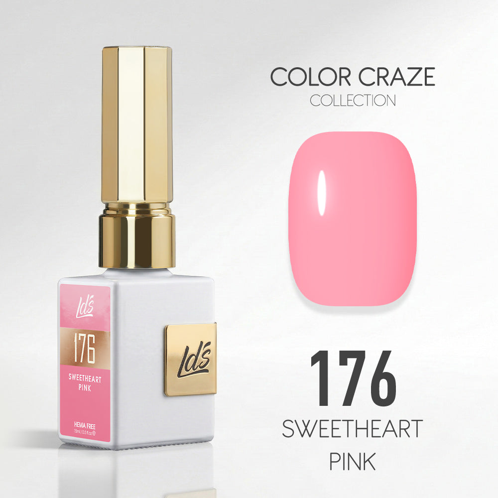 LDS Color Craze Gel Nail Polish - 176 Sweetheart Pink - 0.5oz