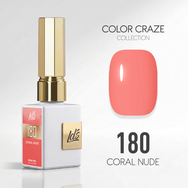 LDS Color Craze Gel Nail Polish - 180 Coral Nude - 0.5oz