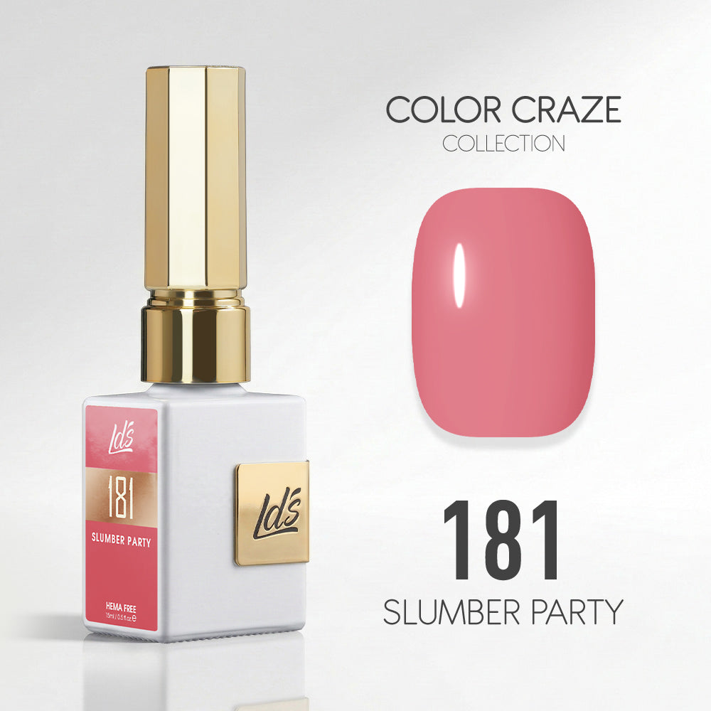 LDS Color Craze Gel Nail Polish - 181 Slumber Party - 0.5oz