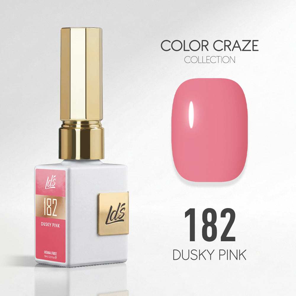 LDS Color Craze Gel Nail Polish - 182 Dusky Pink - 0.5oz