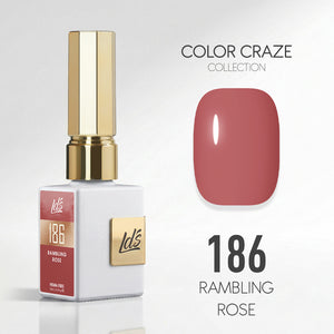 LDS Color Craze Gel Nail Polish - 186 Rambling Rose - 0.5oz