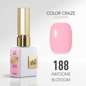 LDS Color Craze Gel Nail Polish - 188 Awesome Blossom - 0.5oz