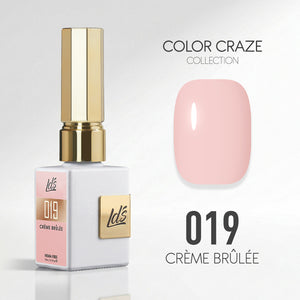 LDS Color Craze Gel Nail Polish - 019 Crème brûlée - 0.5oz