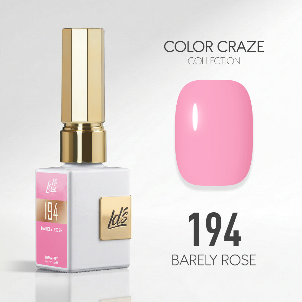 LDS Color Craze Gel Nail Polish - 194 Barely Rose - 0.5oz
