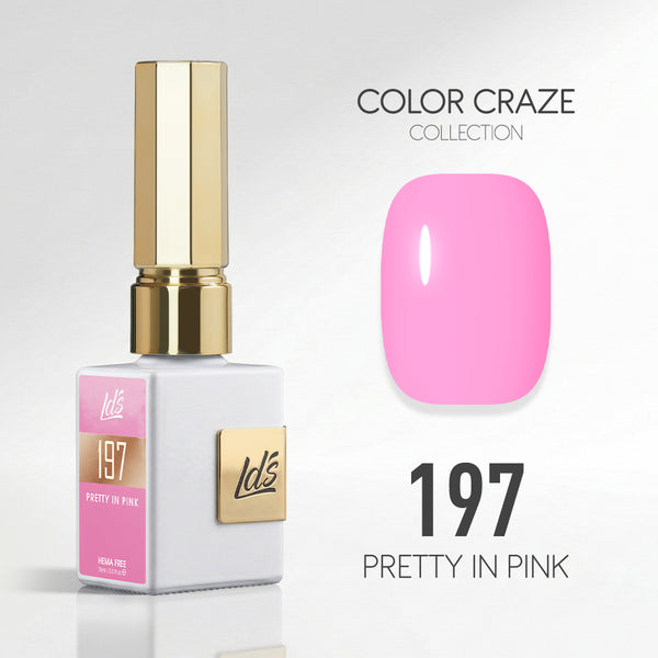LDS Color Craze Gel Nail Polish - 197 Pretty in Pink - 0.5oz