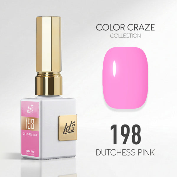 LDS Color Craze Gel Nail Polish - 198 Dutchess Pink - 0.5oz