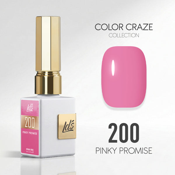 LDS Color Craze Gel Nail Polish - 200 Pinky Promise - 0.5oz