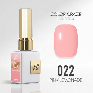 LDS Color Craze Gel Nail Polish - 022 Pink Lemonade - 0.5oz