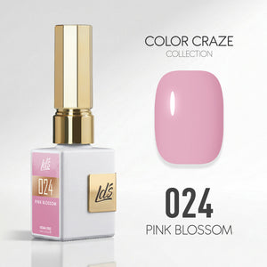 LDS Color Craze Gel Nail Polish - 024 Pink Blossom - 0.5oz