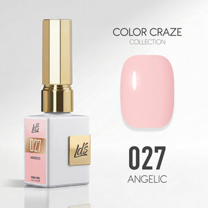 LDS Color Craze Gel Nail Polish - 027 Angelic - 0.5oz