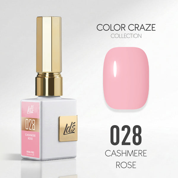 LDS Color Craze Gel Nail Polish - 028 Cashmere Rose - 0.5oz