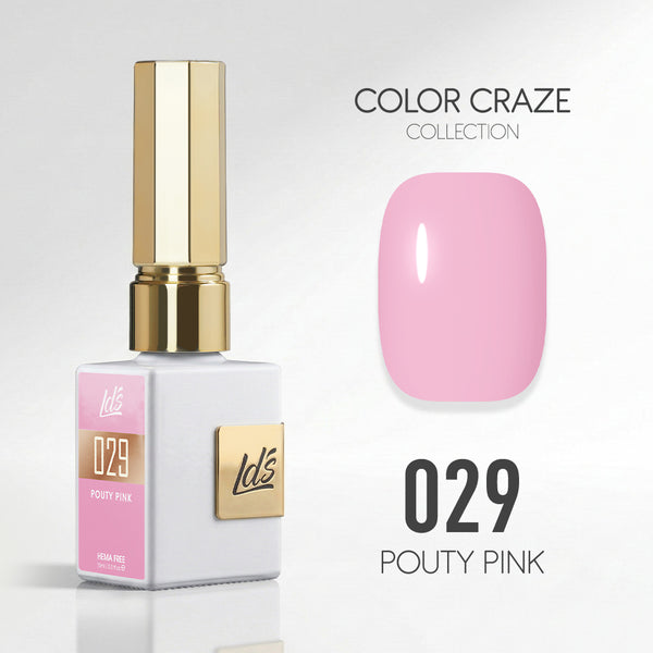 LDS Color Craze Gel Nail Polish - 029 Pouty Pink - 0.5oz