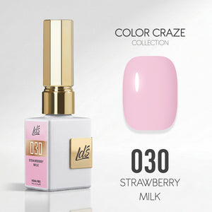 LDS Color Craze Gel Nail Polish - 030 Strawberry Milk - 0.5oz