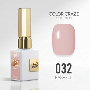 LDS Color Craze Gel Nail Polish - 032 Bashful - 0.5oz