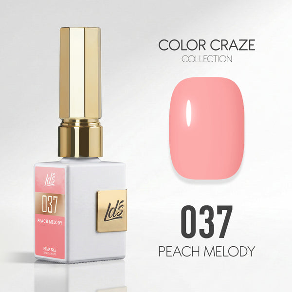 LDS Color Craze Gel Nail Polish - 037 Peach Melody - 0.5oz