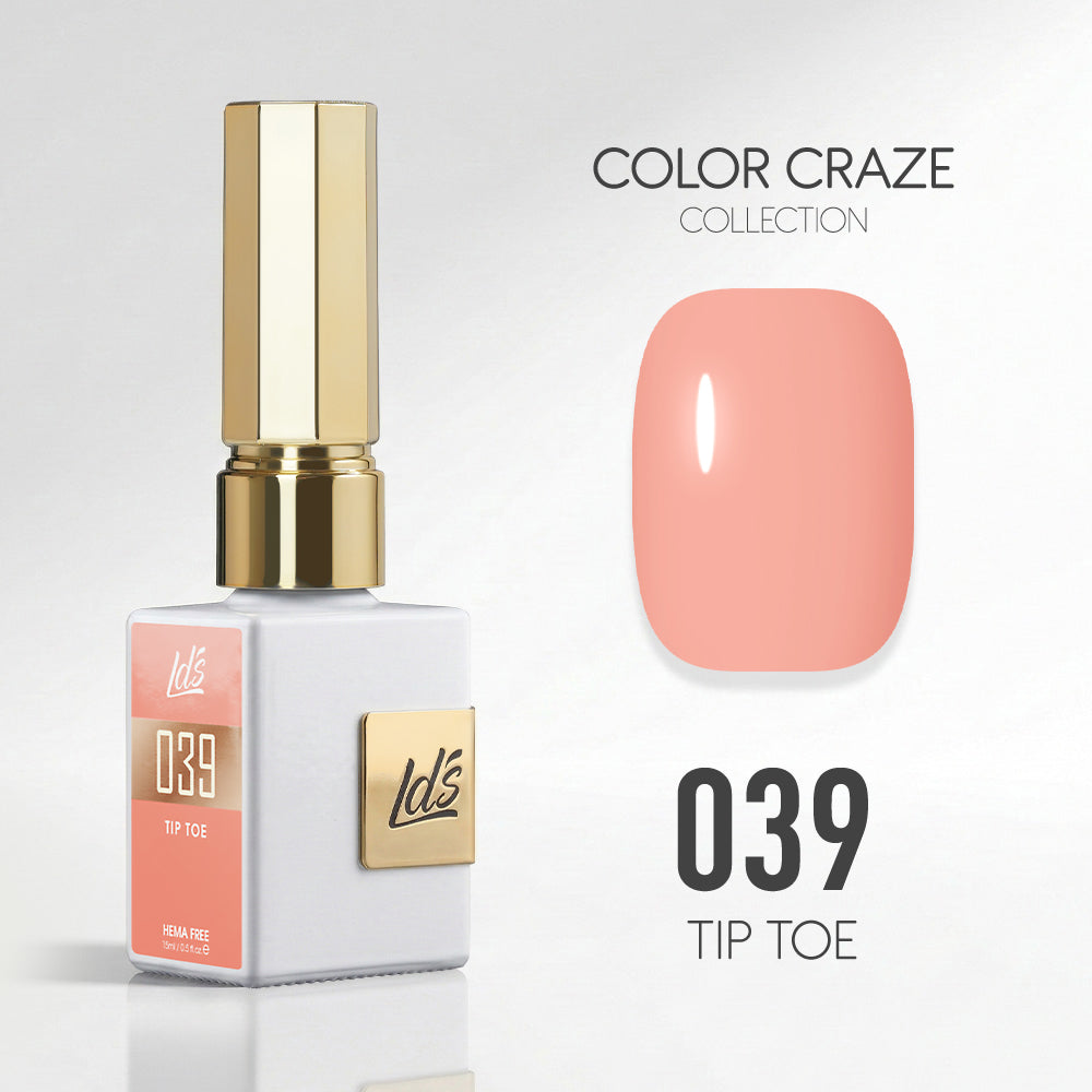 LDS Color Craze Gel Nail Polish - 039 Tip Toe - 0.5oz