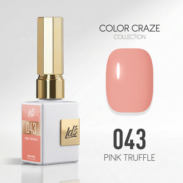 LDS Color Craze Gel Nail Polish - 043 Pink Truffle - 0.5oz