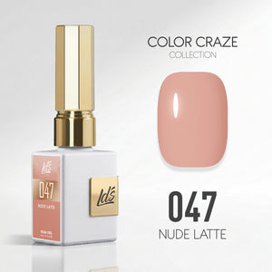 LDS Color Craze Gel Nail Polish - 047 Nude Latte - 0.5oz
