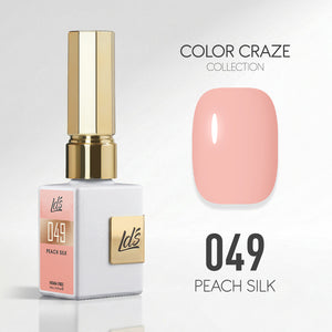 LDS Color Craze Gel Nail Polish - 049 Peach Silk - 0.5oz