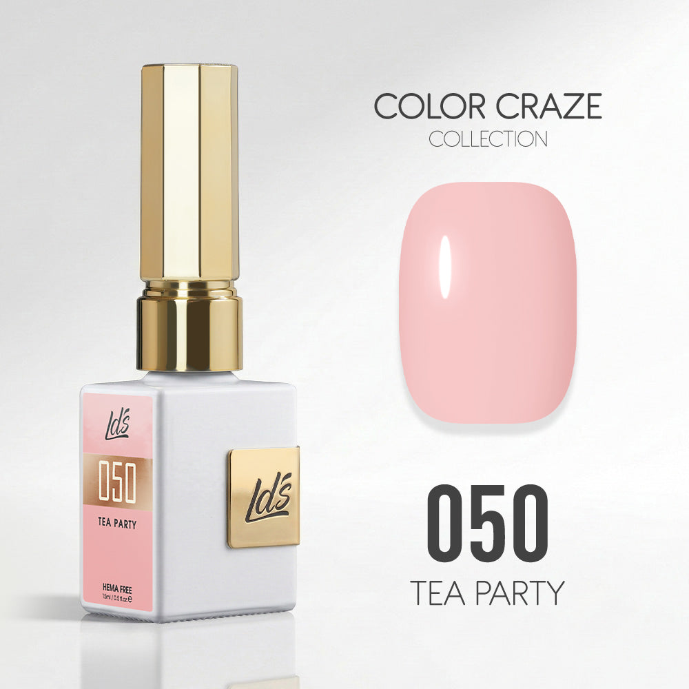 LDS Color Craze Gel Nail Polish - 050 Tea Party - 0.5oz