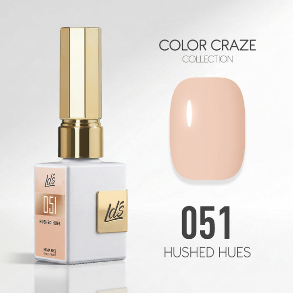 LDS Color Craze Gel Nail Polish - 051 Hushed Hues - 0.5oz