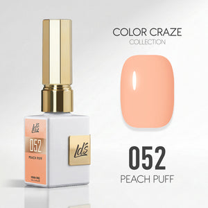 LDS Color Craze Gel Nail Polish - 052 Peach Puff - 0.5oz