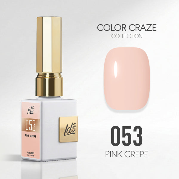 LDS Color Craze Gel Nail Polish - 053 Pink Crepe - 0.5oz