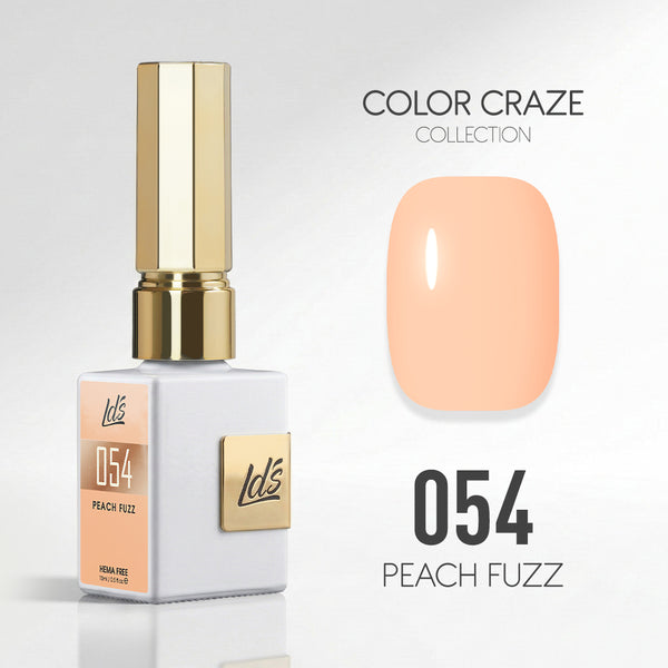 LDS Color Craze Gel Nail Polish - 054 Peach Fuzz - 0.5oz