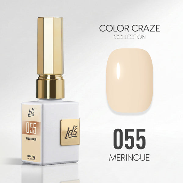 LDS Color Craze Gel Nail Polish - 055 Meringue - 0.5oz