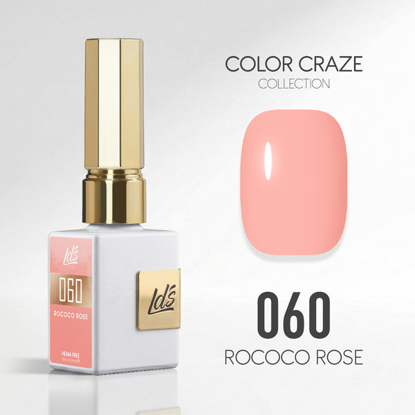 LDS Color Craze Gel Nail Polish - 060 Rococo Rose - 0.5oz