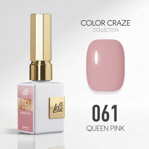 LDS Color Craze Gel Nail Polish - 061 Queen Pink - 0.5oz
