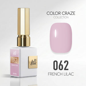 LDS Color Craze Gel Nail Polish - 062 French Lilac - 0.5oz
