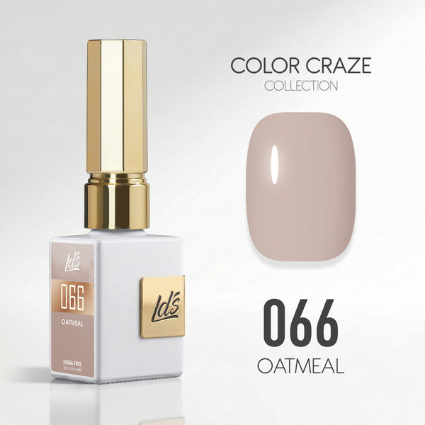 LDS Color Craze Gel Nail Polish - 066 Oatmeal - 0.5oz
