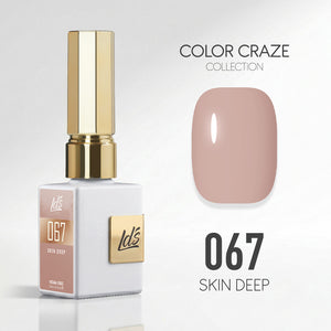 LDS Color Craze Gel Nail Polish - 067 Skin Deep - 0.5oz