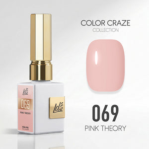 LDS Color Craze Gel Nail Polish - 069 Pink Theory - 0.5oz