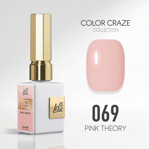 LDS Color Craze Gel Nail Polish - 069 Pink Theory - 0.5oz