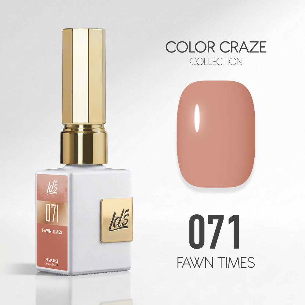 LDS Color Craze Gel Nail Polish - 071 Fawn Times - 0.5oz